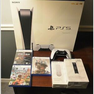 Ps5 Comes with- Call of duty: Cold War,
Spider-man